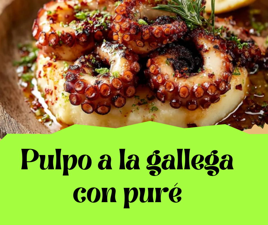 pulpo a la gallega con puré