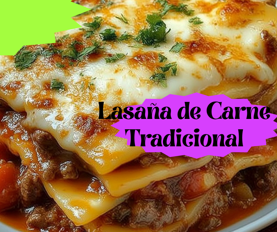 lasaña de carne tradicional